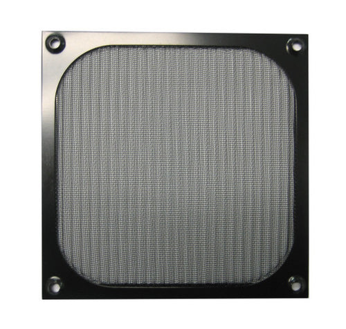 140mm Aluminum Mesh Fan Filter Grill, Black - Coolerguys