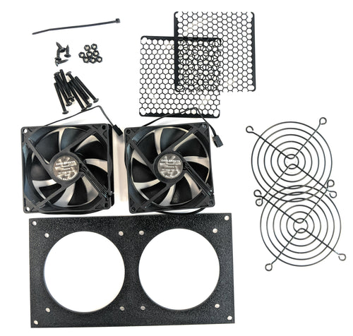 Coolerguys Dual 92mm Bracket Kit with Fans - Coolerguys