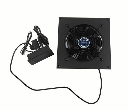 Coolerguys Pro-Metal  Single 120mm USB Fan Kit with Pre-set Thermal Controller: Cabcool1201-M-USB/Pre