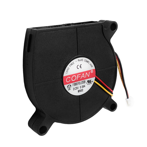 Cofan 60x12mm 5V DC Blower Fan FB6010L05BI-01 Rev. 01