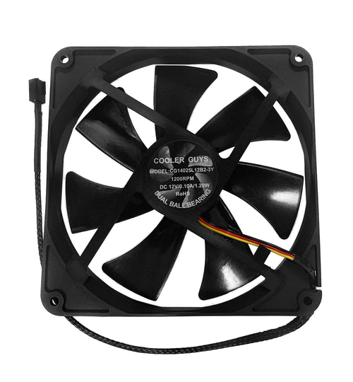 Coolerguys 140x140x25mm 12 VDC 3Pin Low Speed Fan CG14025L12B2-3Y