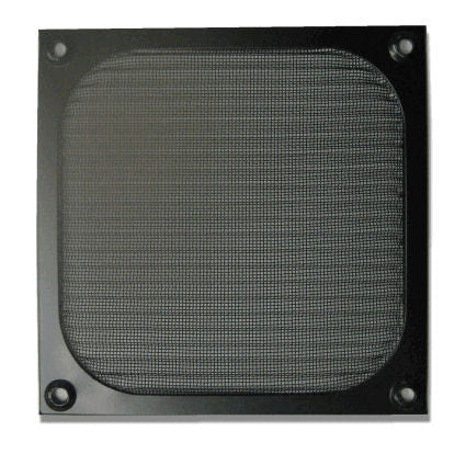 92mm Aluminum Filter Grill Black - Coolerguys