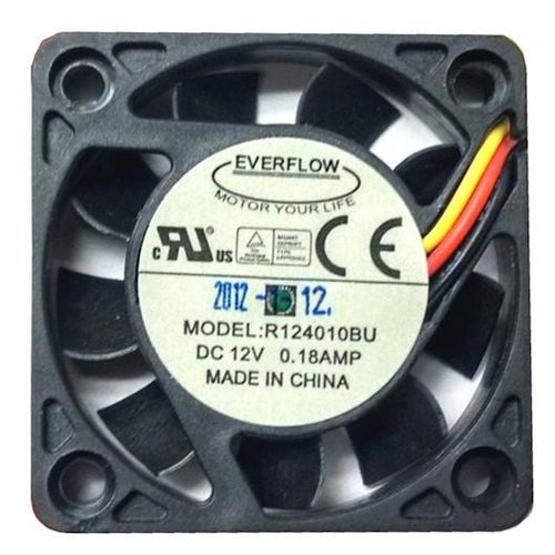 Everflow 40x40x10mm Ultra High Speed Dual Ball Bearing 3 Pin Fan-R124010BU - Coolerguys