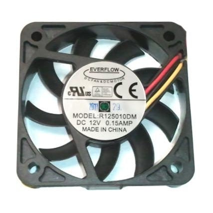 Everflow 50X50X10mm Medium Speed Ball Bearing 3 Pin Fan-R125010DM - Coolerguys