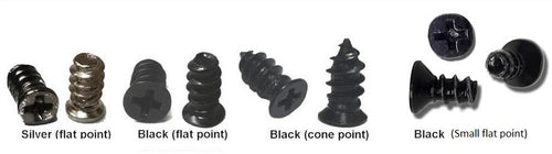 Fan Screws Black or Silver in Various Sizes (Pack of 4) - Coolerguys